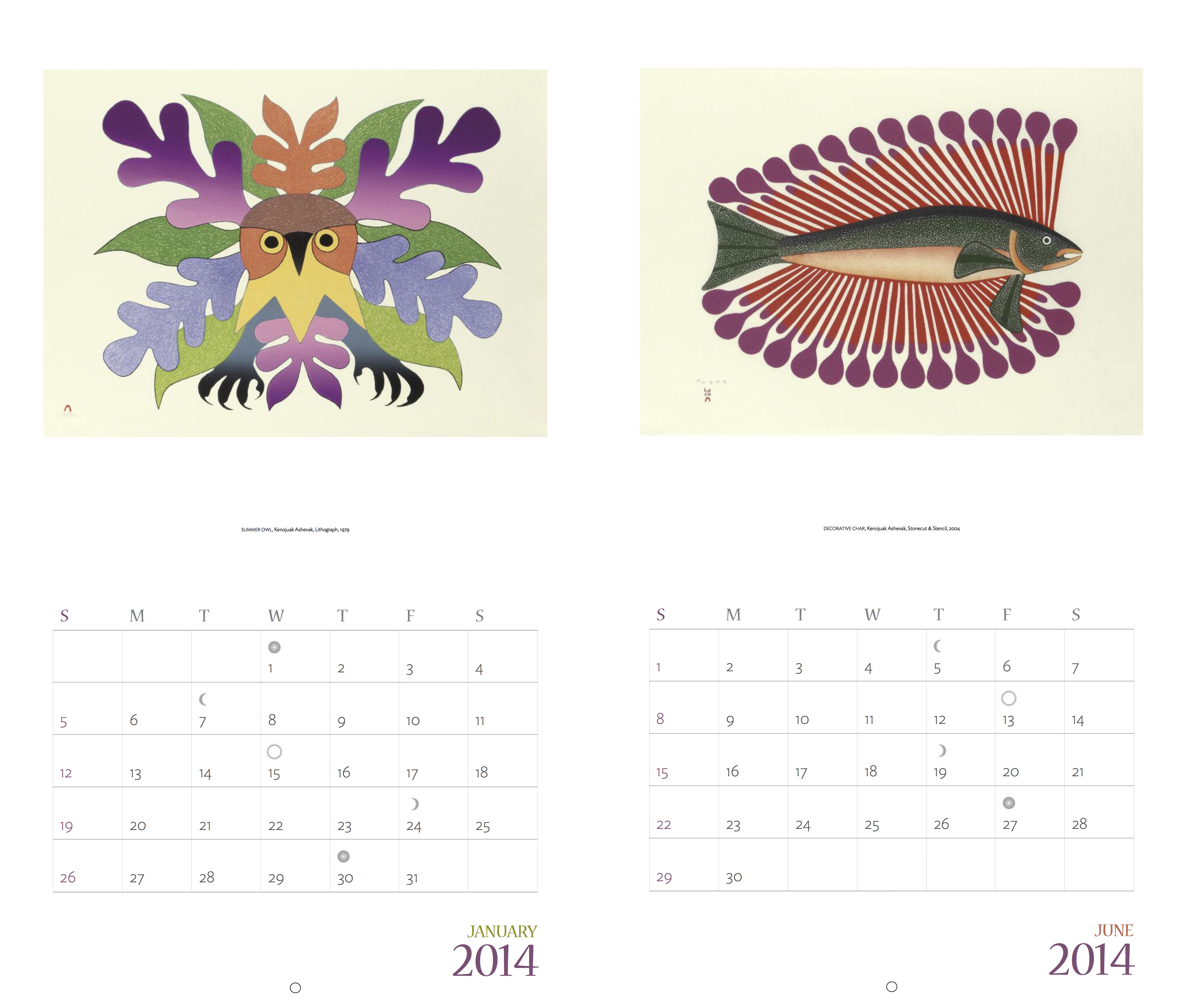 2014 Calendar - Inside Pages